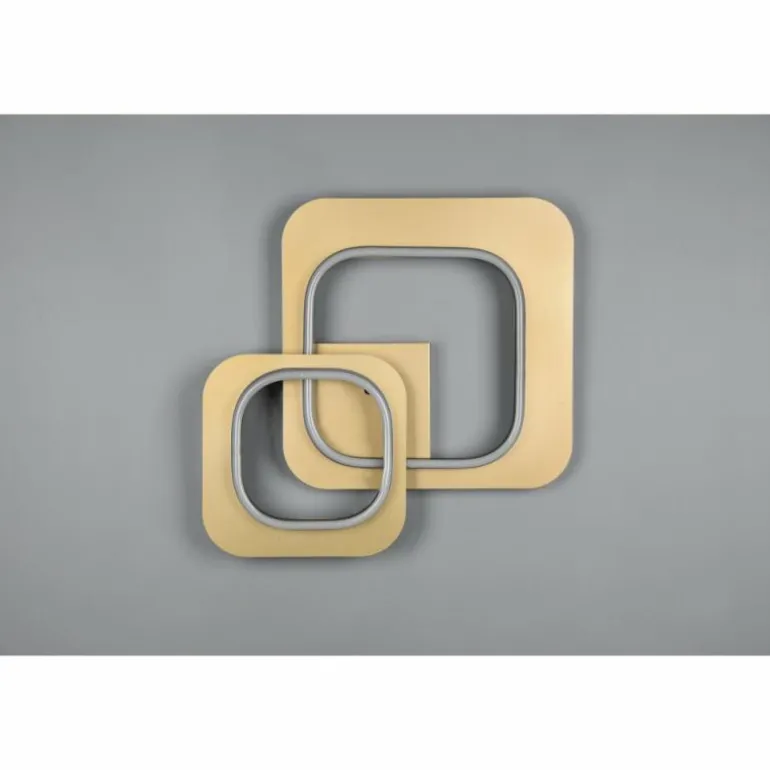 Plafonnier Trio Lugo LED Noir doré, 1 lumière