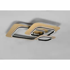 Plafonnier Trio Lugo LED Noir doré, 1 lumière