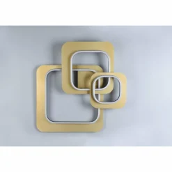 Plafonnier Trio Lugo LED Noir doré, 1 lumière