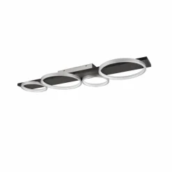 Plafonnier Trio Medera LED Noir, Titane, 1 lumière