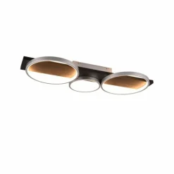 Plafonnier Trio Medera LED Noir, Titane, 1 lumière