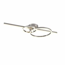 Plafonnier Trio MONTILLA LED Chrome, 1 lumière, Télécommandes