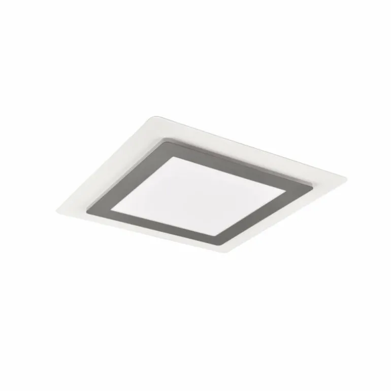 Plafonnier Trio MORGAN LED Nickel mat, 1 lumière, Télécommandes