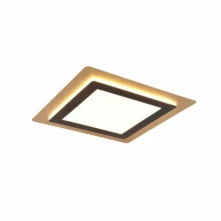 Plafonnier Trio MORGAN LED Or, Noir, 1 lumière, Télécommandes