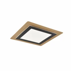 Plafonnier Trio MORGAN LED Or, Noir, 1 lumière, Télécommandes