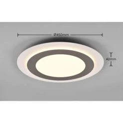 Plafonnier Trio MORGAN LED Nickel mat, 1 lumière, Télécommandes