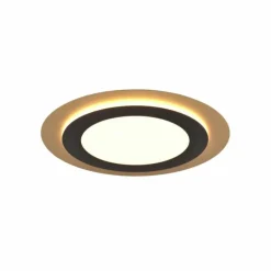 Plafonnier Trio MORGAN LED Or, Noir, 1 lumière, Télécommandes