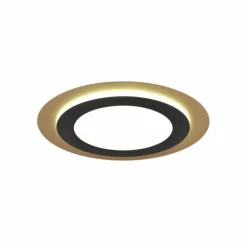 Plafonnier Trio MORGAN LED Or, Noir, 1 lumière, Télécommandes