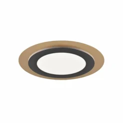 Plafonnier Trio MORGAN LED Or, Noir, 1 lumière, Télécommandes