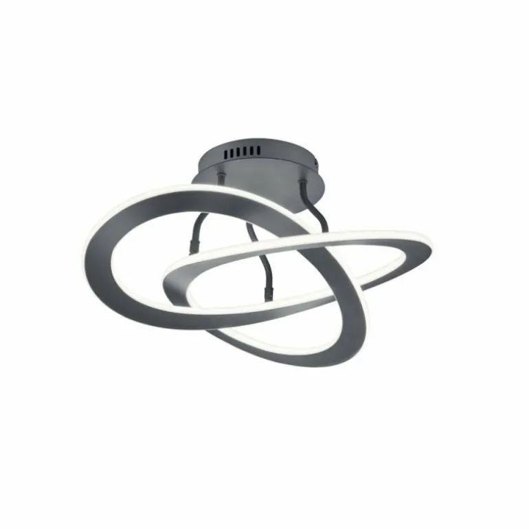 Plafonnier Trio OAKLAND LED Anthracite, 1 lumière