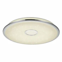 Plafonnier Trio OSAKA LED Chrome, 1 lumière, Télécommandes