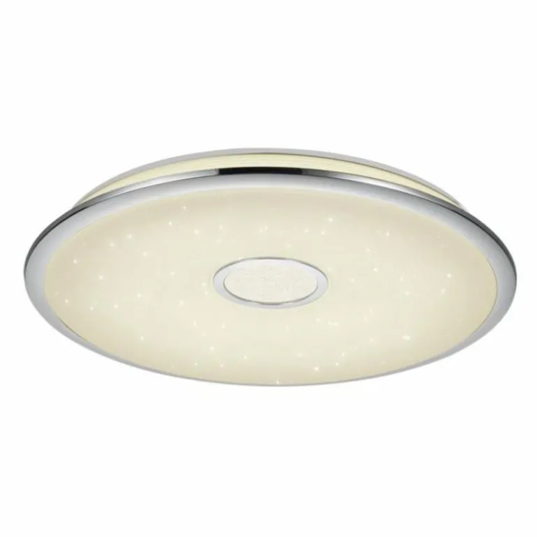 Plafonnier Trio OSAKA LED Chrome, 1 lumière, Télécommandes