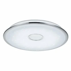Plafonnier Trio OSAKA LED Chrome, 1 lumière, Télécommandes