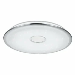 Plafonnier Trio OSAKA LED Chrome, 1 lumière, Télécommandes