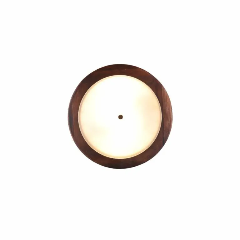 Plafonnier Trio Pali Bois foncé, 2 lumières