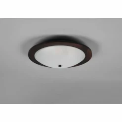 Plafonnier Trio Pali Bois foncé, 2 lumières