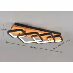 Plafonnier Trio Rama LED Écru, Noir, 1 lumière