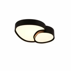 Plafonnier Trio RISE LED Noir, 1 lumière, Télécommandes