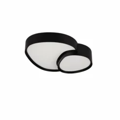 Plafonnier Trio RISE LED Noir, 1 lumière, Télécommandes
