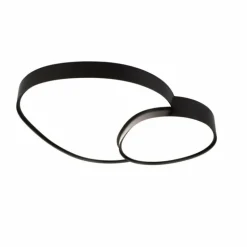 Plafonnier Trio RISE LED Noir, 1 lumière, Télécommandes