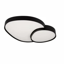 Plafonnier Trio RISE LED Noir, 1 lumière, Télécommandes