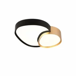 Plafonnier Trio RISE LED Noir doré, 1 lumière, Télécommandes