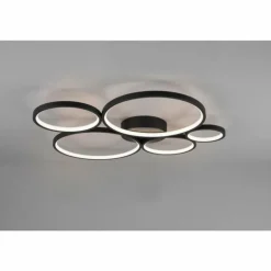 Plafonnier Trio Rondo LED Noir, 1 lumière