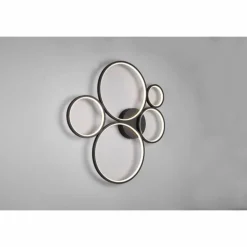 Plafonnier Trio Rondo LED Noir, 1 lumière