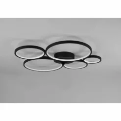 Plafonnier Trio Rondo LED Noir, 1 lumière