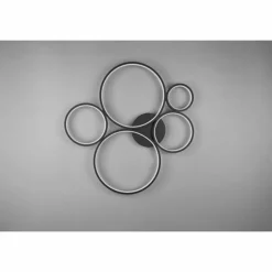 Plafonnier Trio Rondo LED Noir, 1 lumière