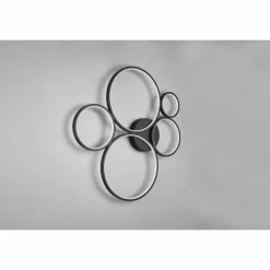 Plafonnier Trio Rondo LED Noir, 1 lumière