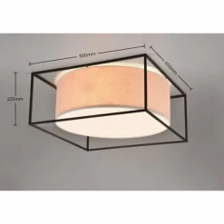 Plafonnier Trio Ross Noir, 3 lumières