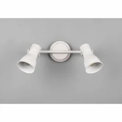 Plafonnier Trio Steam Ancien, Blanc, 2 lumières