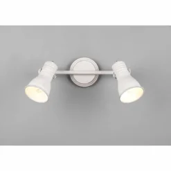 Plafonnier Trio Steam Ancien, Blanc, 2 lumières