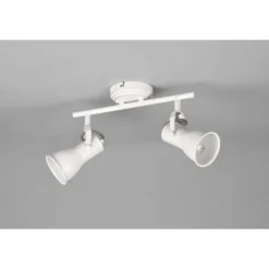 Plafonnier Trio Steam Ancien, Blanc, 2 lumières