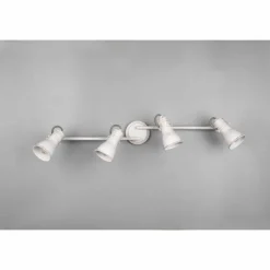 Plafonnier Trio Steam Ancien, Blanc, 4 lumières