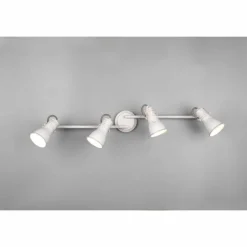 Plafonnier Trio Steam Ancien, Blanc, 4 lumières