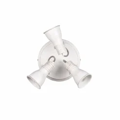 Plafonnier Trio Steam Ancien, Blanc, 3 lumières