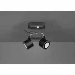 Plafonnier Trio Taurus LED Noir, 4 lumières