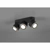 Plafonnier Trio Taurus LED Noir, 6 lumières