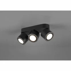 Plafonnier Trio Taurus LED Noir, 6 lumières