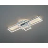 Plafonnier Trio THIAGO LED Nickel mat, 1 lumière, Télécommandes, Changeur de couleurs