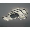 Plafonnier Trio THIAGO LED Anthracite, 1 lumière, Télécommandes, Changeur de couleurs
