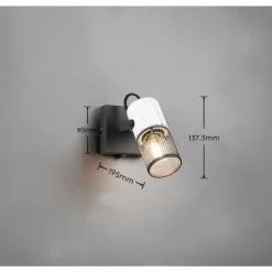 Plafonnier Trio TOSH Noir, 1 lumière