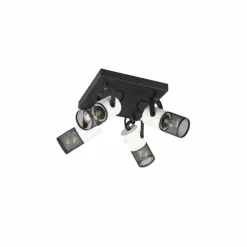 Plafonnier Trio TOSH Noir, 4 lumières