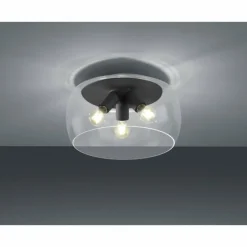 Plafonnier Trio Valente LED Anthracite, 3 lumières