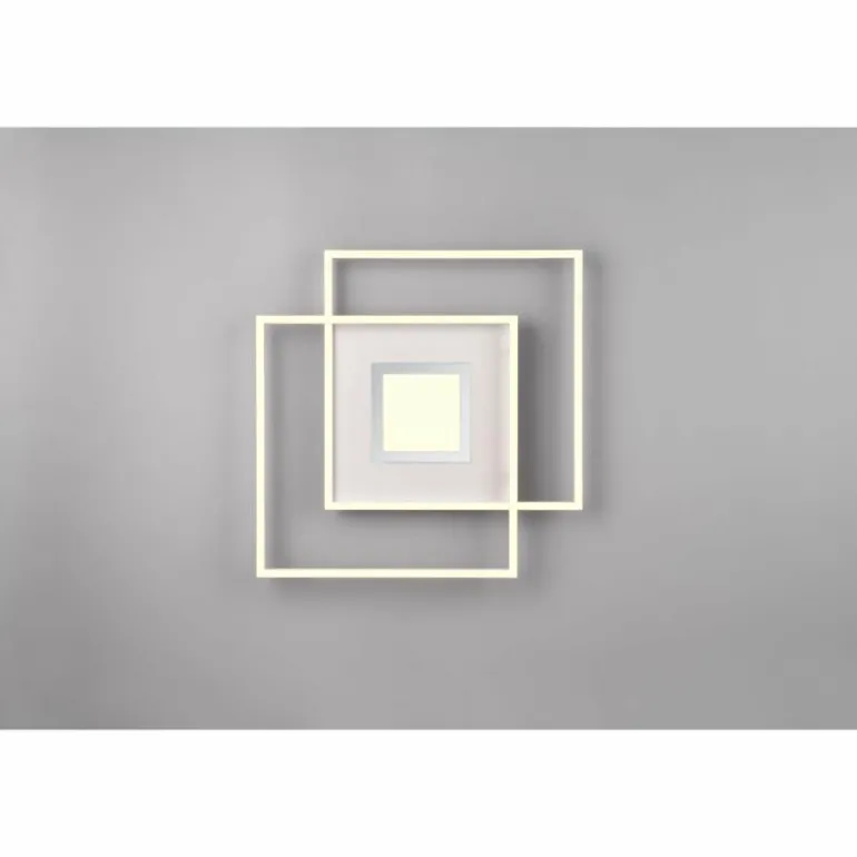 Plafonnier Trio Via LED Blanc, 1 lumière, Télécommandes