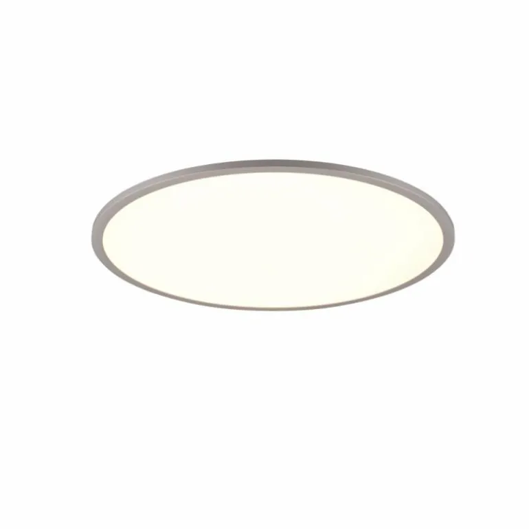 Plafonnier Trio YUMA LED Titane, 2 lumières, Télécommandes, Changeur de couleurs