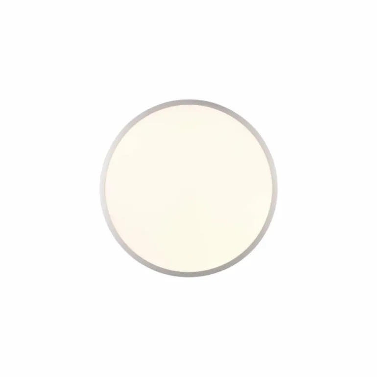 Plafonnier Trio YUMA LED Titane, 2 lumières, Télécommandes, Changeur de couleurs