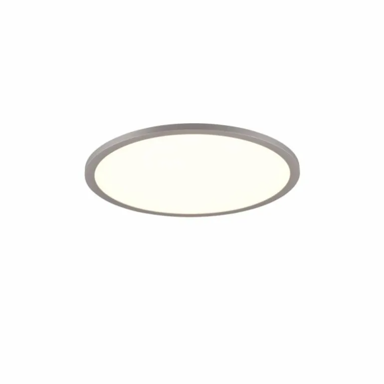 Plafonnier Trio YUMA LED Titane, 2 lumières, Télécommandes, Changeur de couleurs